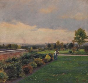 Vue prise du Parc Pommery en 1894 by Emile Barau Oil Painting