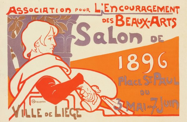 Salon De 1896  by Emile Berchmans - Hand-Painted Oil Painting Reproduction