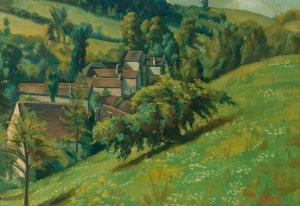 A View of Molosmes by Emile Bernard Oil Painting
