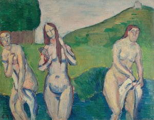 Baigneuses by Emile Bernard Oil Painting