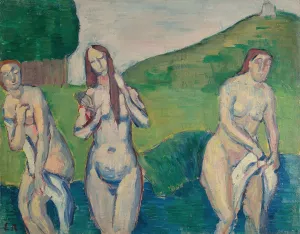 Baigneuses by Emile Bernard Oil Painting