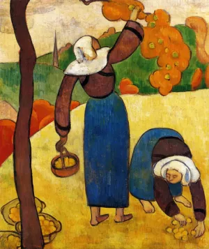 Breton Peasants by Emile Bernard - Oil Painting Reproduction