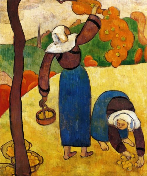 Main Product Photo of Breton Peasants Painting by Emile Bernard
