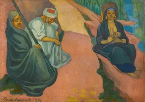 Jeune Femme Allaitant by Emile Bernard Oil Painting