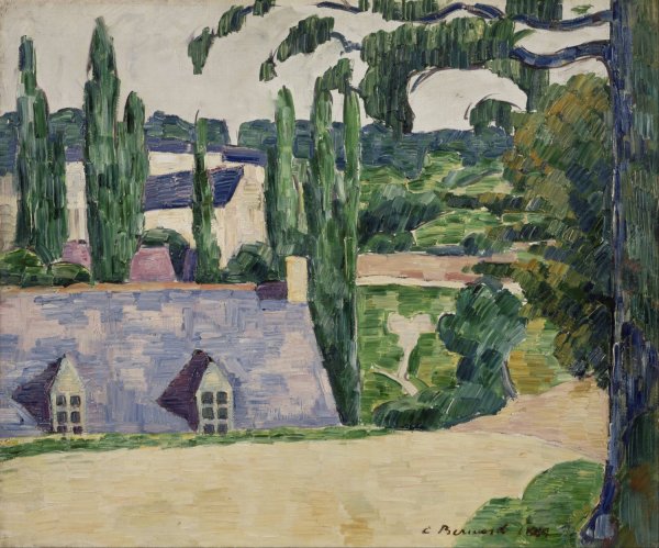 Landscape at Pont-Aven by Emile Bernard - Hand-Painted Oil Painting Reproduction