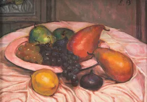 Nature morte aux fruits Oil painting by Emile Bernard