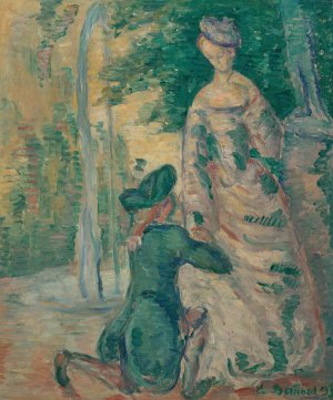 Scene galante by Emile Bernard Oil Painting