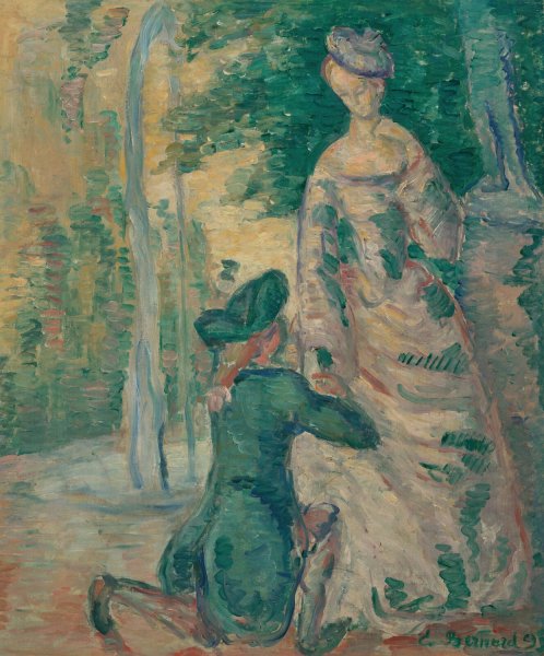 Main Product Photo of Scene galante  Painting by Emile Bernard