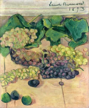 Still Life with Grapes by Emile Bernard Oil Painting