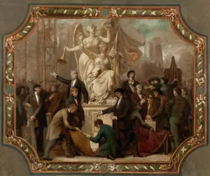 Allegorie des Arts by Emile Bin Oil Painting