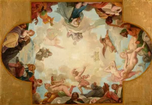 Decor plafonnant dedie a la Tragedie by Emile Bin Oil Painting