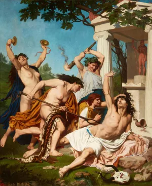 The Death of Orpheus by Emile Bin Oil Painting