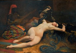 Une Charmeuse by Emile Cambiaggio Oil Painting