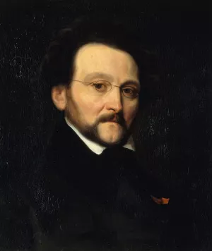 Portrait de Leon Cogniet by Emile Champmartin Oil Painting