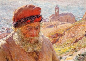 Ampelio, old fisherman of Bordighera by Emile Claus Oil Painting