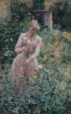In The Garden by Emile Claus Oil Painting