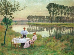 Soiree D'ete by Emile Claus Oil Painting