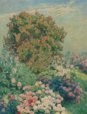 The flower garden in may by Emile Claus Oil Painting