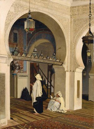 The Mosque Of Sidi Boumediene by Emile Claus Oil Painting
