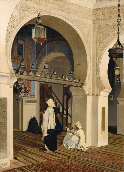 Main Product Photo of The Mosque Of Sidi Boumediene  Painting by Emile Claus