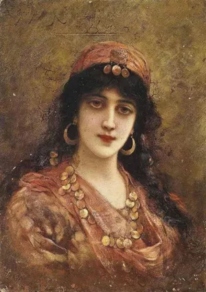 An Eastern Beauty painting by Emile Eisman-Semenowsky