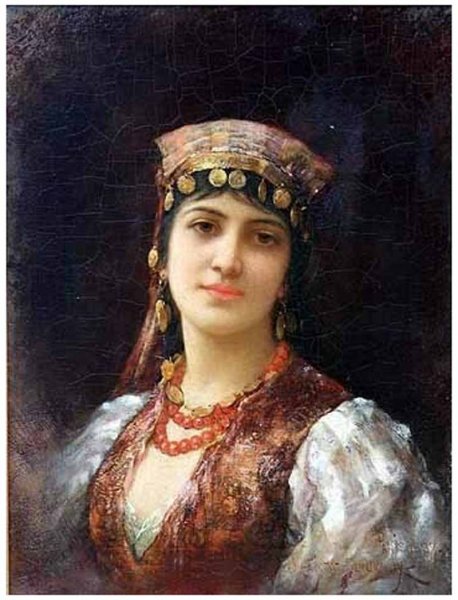 Main Product Photo of Gypsy Girl III Painting by Emile Eisman-Semenowsky