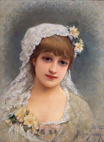 Main Product Photo of Marguerite Painting by Emile Eisman-Semenowsky