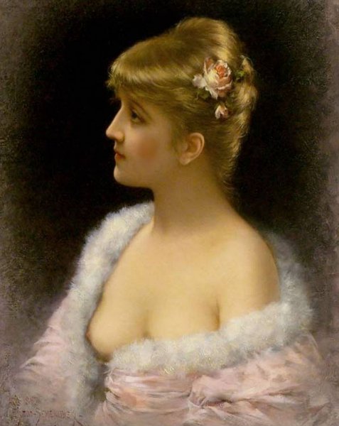 Main Product Photo of Portrait of a Girl II Painting by Emile Eisman-Semenowsky