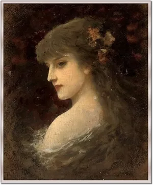 Portrait of a Girl by Emile Eisman-Semenowsky Oil Painting