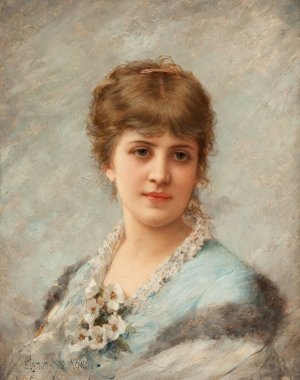 Portrait of a Lady Oil painting by Emile Eisman-Semenowsky