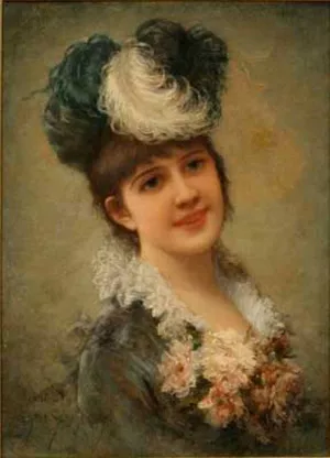 Portrait of a Young Girl II painting by Emile Eisman-Semenowsky