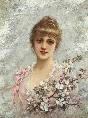 The Maiden of Spring II Oil painting by Emile Eisman-Semenowsky