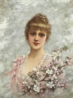 The Maiden of Spring II Oil painting by Emile Eisman-Semenowsky