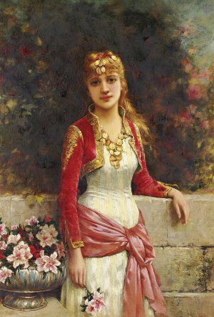The Young Beauty by Emile Eisman-Semenowsky Oil Painting