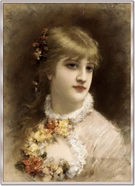 Young Beauty 2 by Emile Eisman-Semenowsky - Hand-Painted Oil Painting Reproduction