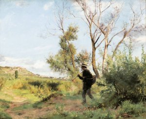 A Wood-Line by Emile Friant Oil Painting