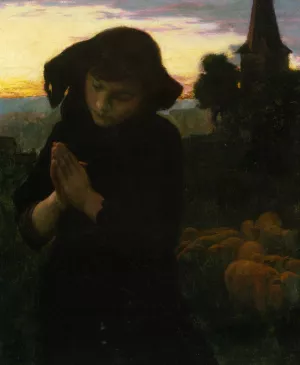 Angelus by Emile Friant - Oil Painting Reproduction