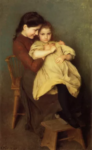 Chagrin d'Enfant by Emile Friant - Oil Painting Reproduction
