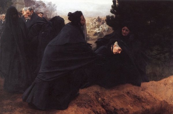 Main Product Photo of Doleur Painting by Emile Friant