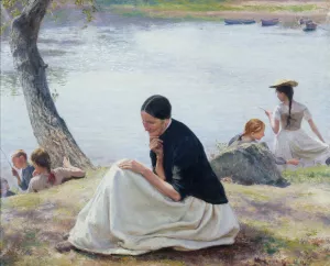Les souvenirs  by Emile Friant Oil Painting