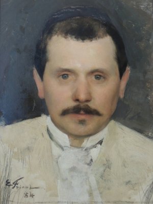 Portrait de Georges Jeanniot by Emile Friant Oil Painting