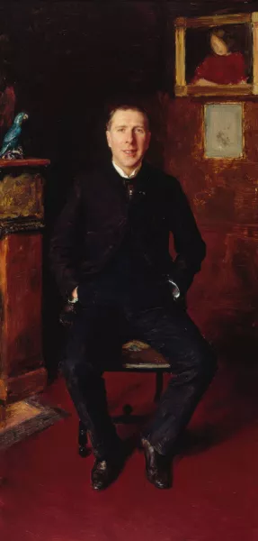 Portrait d'Ernest Coquelin, dit Coquelin cadet Oil painting by Emile Friant