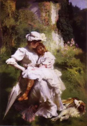 Tendresse Maternelle by Emile Friant - Oil Painting Reproduction