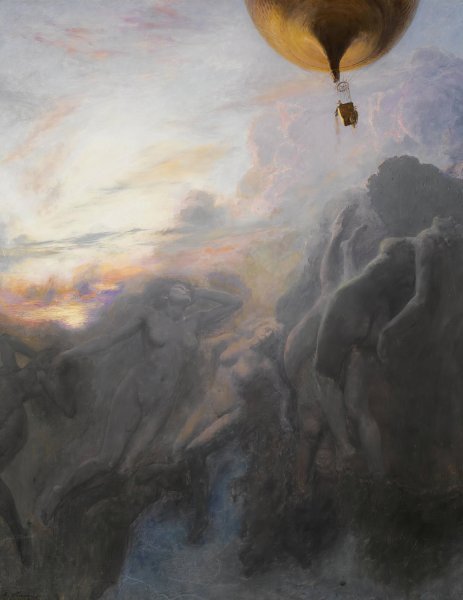 Voyage A L'infini  by Emile Friant - Hand-Painted Oil Painting Reproduction