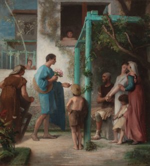 La demande by Emile Levy Oil Painting