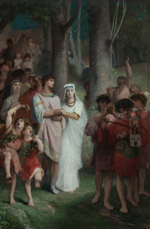 Le mariage by Emile Levy Oil Painting