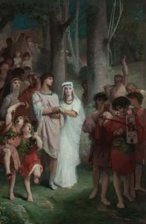 Le mariage by Emile Levy Oil Painting