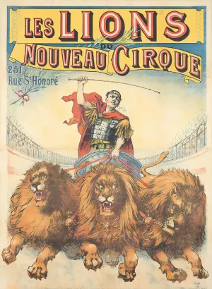 Les Lions, Nouveau Cirque by Emile Levy Oil Painting