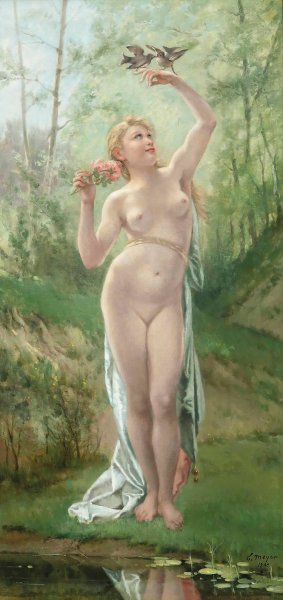 Venus by Emile Meyer Oil Painting