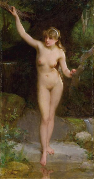 La Baigneuse by Emile Munier Oil Painting